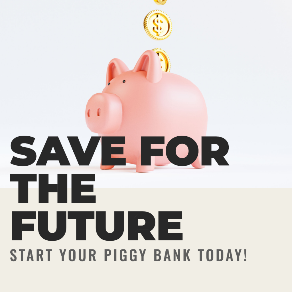 A pink piggy bank with gold coins