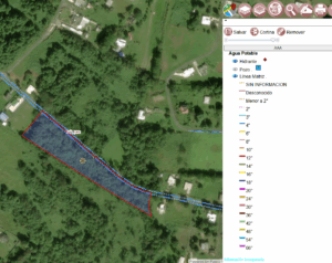 Terreno de 3.36 cuerdas en Franquez Morovis Vista aeria mapa tuberia AAA